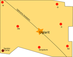Location of Uglavaria